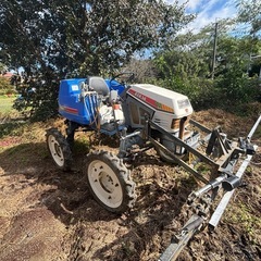 イセキ JK14 乗用管理機 ［福岡県］愛菜家 ブーム スプレイヤー 薬剤散布 除草剤 農薬 動墳 防除 散布機 実働機の画像