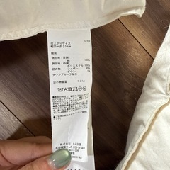 セット【無印良品】防ダニ　羽根クッション　５５×５９ｃｍの画像