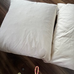 セット【無印良品】防ダニ　羽根クッション　５５×５９ｃｍの画像