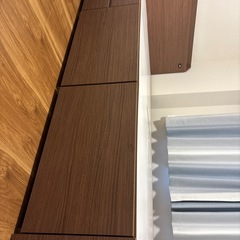 【お取引中】ニトリ　収納付きべっとふれーむベットフレームの画像