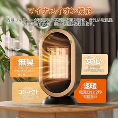 セラミックヒーター 2段階調節/空気清浄機能付の画像
