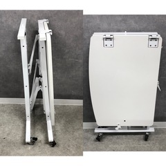 【ジ592】E-WIN 折りたたみ式 昇降式デスク 高さ調節 ワークデスク 幅約60cm（ma）の画像