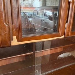 食器棚 中古 2段重ねの画像