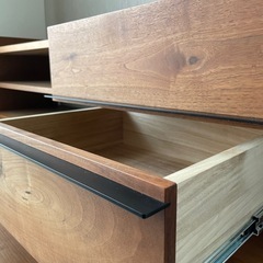 テレビボード　府中家具　天然木　アンティークの画像