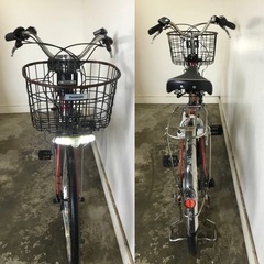 h-169△ q 岐阜発/パナソニック/電動アシスト自転車/26インチ/3段変速/バッテリー6.6Ah/充電器なし/走行確認/現状品/管18s/ R7.5/17 △の画像