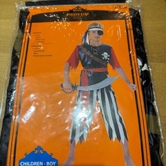 【新品/未使用】ハロウィンの仮装衣装子供用パイレーキングツLサイズ10 ～ 12歳用の画像