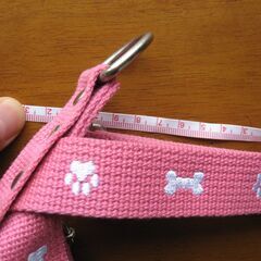 犬用ハーネス 中型犬 ピンク首輪屋GMC　刺繍ハート柄の画像