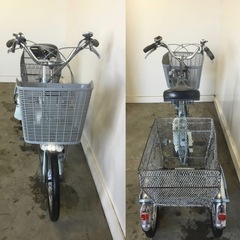 h-170△ 岐阜発/ブリジストン/電動アシスト三輪自転車/ スイングあり/3段変速/バッテリー8.1Ah/充電器なし/走行確認/現状品/管16s/R7.2/16△の画像