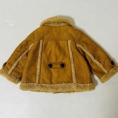 【CORN HOUSE】 ムートン　ボア　コート　襟付き　90の画像
