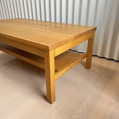 松永家具　定価86,000円　無垢　天然木　センターテーブルの画像