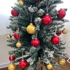 クリスマスツリー　イギリス　ネクスト　スリム　雪仕様　約180cmの画像