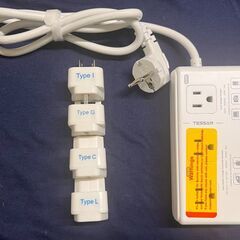TESSAN　DIRECT 変圧器 海外旅行用 韓国 220vから100v にの画像