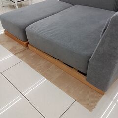 ★リユースのサカイ日立店★HJ8066  1人掛けソファ ライトグレー H53×D33×W83 クリーニング済み の画像