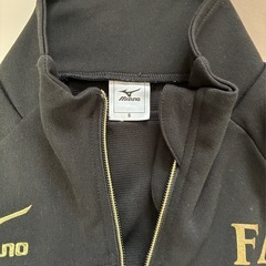 Mizuno ジャージセット ブラック　刺繍ゴールドの画像