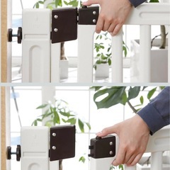 日本育児 ファミリーゲイト　ベビーゲート　ホフホワイトの画像