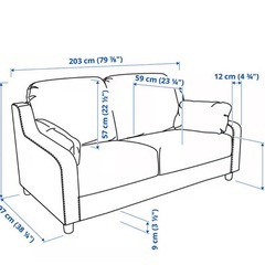 ソファ 3人掛け IKEA VINLIDENの画像