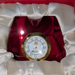 【超希少・非売品】シチズン製 マルハン 2005年 記念パーティ限定 クリスタル置時計 贈呈品 化粧箱付き 美品の画像