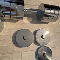 可変式クロームダンベル 20kg×2ST131の画像