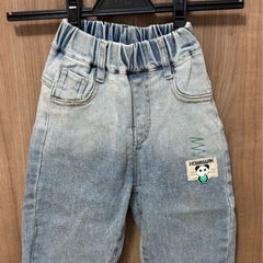 キッズデニムジーンズ　長ズボン90cm／未使用の画像