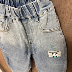 キッズデニムジーンズ　長ズボン90cm／未使用の画像