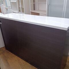 ★リユースのサカイ水戸店★  レンジ台 グレー×ホワイト H98×D48×W159 クリーニング済み MT5869の画像