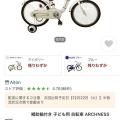 18インチ　自転車　付属品ありの画像