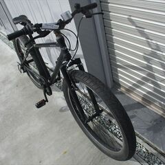 E608　★12000円★整備済み スポーツ中古自転車 ファットバイク　ブラック　２６インチ【ファットバイク】サドル固着動きません(*^▽^*)の画像