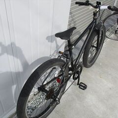 E608　★12000円★整備済み スポーツ中古自転車 ファットバイク　ブラック　２６インチ【ファットバイク】サドル固着動きません(*^▽^*)の画像