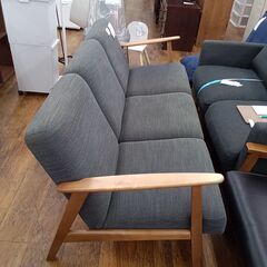 ★リユースのサカイ水戸店★ IKEA 3人掛けソファー グレー H72×D72×W174 クリーニング済み MT5873の画像