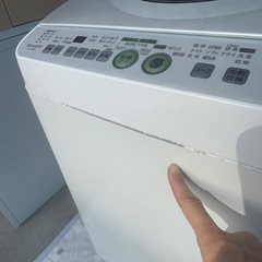 f●■SHARPシャープ・全自動電気洗濯乾燥機5.5kg【イオンコート/ES-T550G】ステンレス槽
の画像