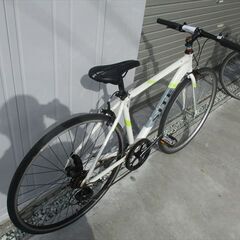 E611★　14800円★整備済み スポーツ中古自転車 SITE　ホワイト　６段　46ｃｍ【アルミクロスバイク】の画像