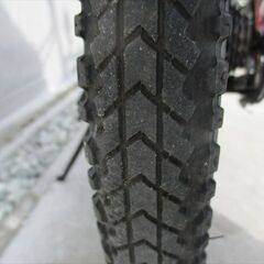 E612★　13800円★　折りたたみ中古自転車　レッド　LEDオートライト　６段【20インチ 】 の画像