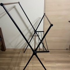 ニトリ 物干し ブラック（箱あり）の画像