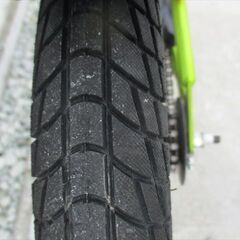 E615　★　8000円★整備済み 中古子供自転車 グリーン【18インチ 】 の画像