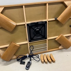 2510-484 コタツ 通電確認済み 高さ調節脚付き 中古の画像