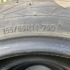 TOYO 155/65R14 4本 スタッドレスタイヤ中古 軽自動車 溝あり格安の画像