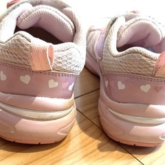 美品！瞬足　女の子ピンクスニーカー18.0 の画像