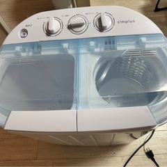 二層式洗濯機 脱水付き 小型洗濯機の画像