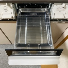 ガスコンロ　二口グリル付きの画像