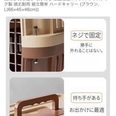 ペットキャリー Lサイズ ブラウンの画像