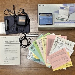 【SONY MDウォークマン リモコン・audio-technicaのマイク付】の画像