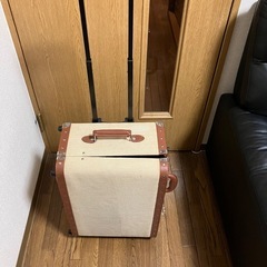 引取限定　おしゃれなキャリーケース　破損汚れありの画像