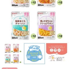 【お譲り先決定】Pigeonピジョン ベビーフード  4種類セット 計46袋の画像