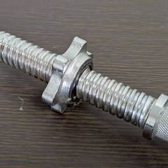 ダンベルシャフト１個 2.3kg 全長45.2cm・直径2.6cm 中古 トレーニング の画像