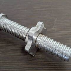 ダンベルシャフト１個 2.3kg 全長45.2cm・直径2.6cm 中古 トレーニング の画像