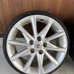  【タイヤ新品】プリウス ツーリングホイール 引っ張りタイヤつきの画像