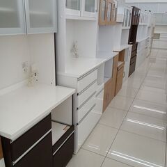 ★リユースのサカイ日立店★HJ8075 NITORI レンジボード ホワイト H200×D50×W90 クリーニング済み の画像