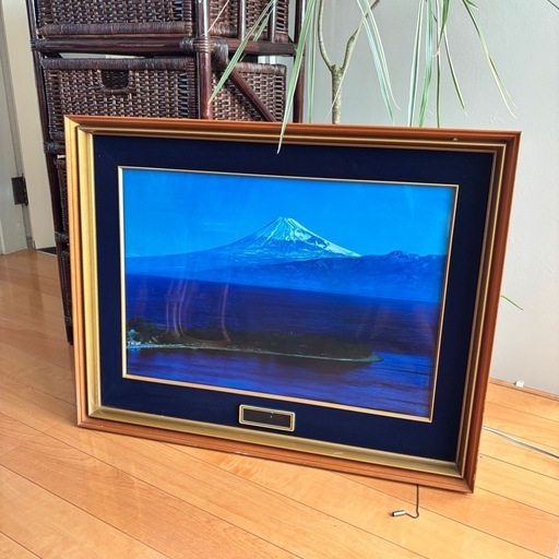 【レトロ】光る富士山（額縁としても）