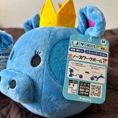 ワンちゃん知育ぬいぐるみボール　カバさん２個セットの画像