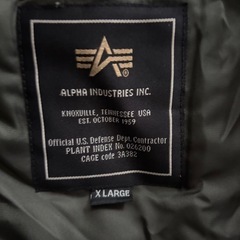ALPHAフライトジャケットN3B XL
の画像